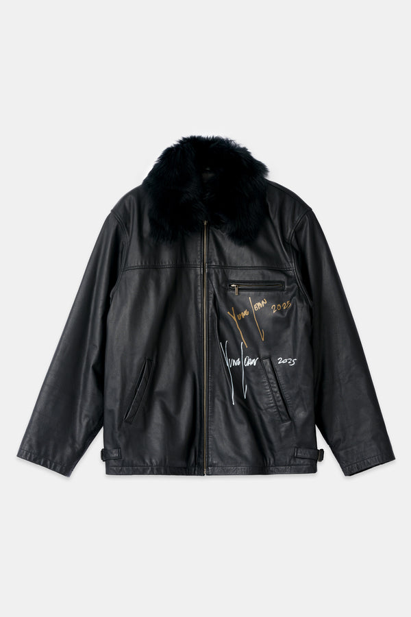 YUNG LEAN LEATHER JACKET