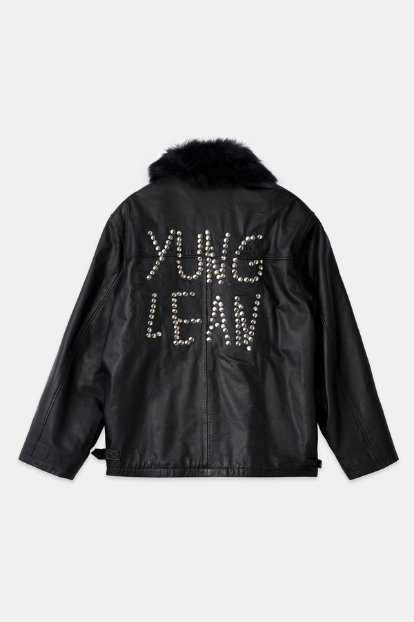 YUNG LEAN LEATHER JACKET